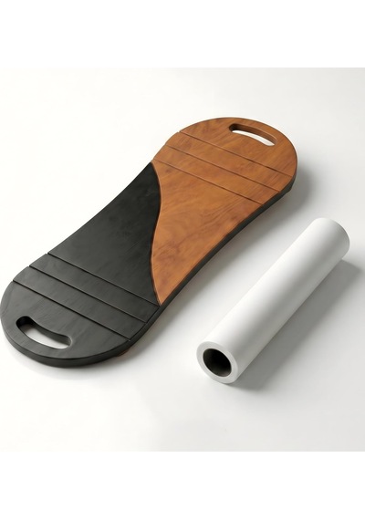 Siyah/kahve Denge Tahtası Balance Roller Board Çift Fonksiyonlu Sörf Eğitim Tahtası Kaykay Eğitim Tahtası 73 X 28 Çok Renkli