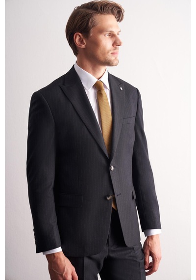 İmza Lacivert Kırlangıç Yaka Çizgili Desen Slim Fit 6 Drop Takım Elbise 1001255166 Lacivert İmza Lacivert Kırlangıç Yaka Çizgili Desen Slim Fit 6 Drop Takım Elbise 1001255166 Lacivert