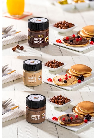 Mehmet Efendi Türk Kahvesi 100 Gr X 10 Adet & Nutty More %22 Kakaolu Fındık Ezmesi 200 Gr