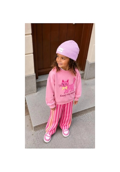 Poala Kids Simply Cat Takım Pembe
