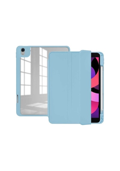 Apple Uyumlu iPad Pro 12.9 3. Nesil Kılıf Kalem Bölmeli Şeffaf Case A187