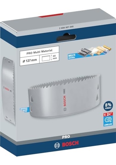 X Pro Multi Malzeme Delik Testeresi Yumuşak Ahşap Alçıpan Duvar Için Ø 127 Mm Profesyonel Aksesuar Matkap Tornavid