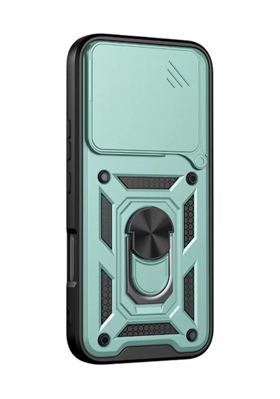 Huawei Honor 600 Lite Pars Lens Yüzüklü Silikon - Yeşil Standart