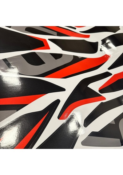 Cfmoto 250sr Kırmızı Desenli Parçalı Kaplama Sticker Etiket Model