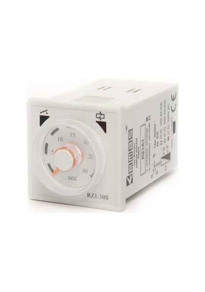 Emas Rz1a2c03s-5 Rz1 Serisi 230vac 1co+1no5a Rezistif 0,1sn-3sn Analog Zaman Elektronik Röle