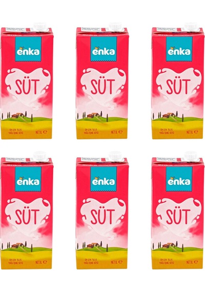 Enka %0,15 Yağlı Süt 1 Lt X 6 Adet