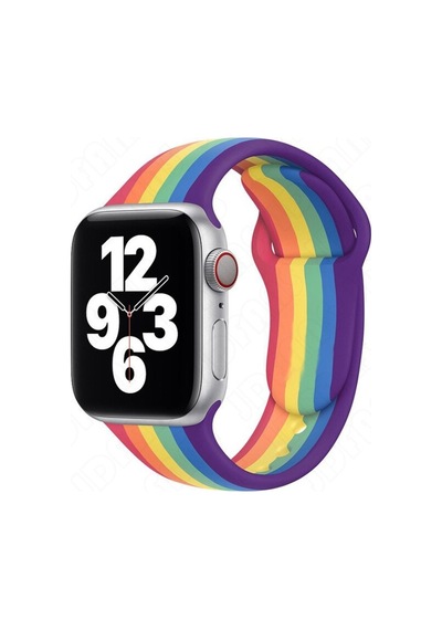 Apple Uyumlu  Watch  38mm 40mm 41mm Gökkuşağı Kordon 1 2 3 4 5 6 Se 7 8 9