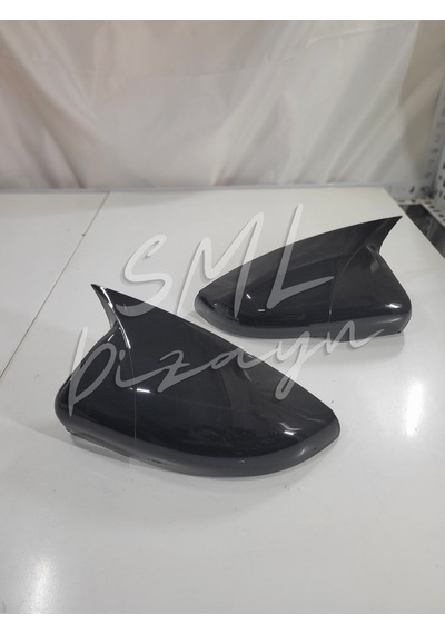 Volkswagen Golf 6 Batman-Yarasa Ayna Kapağı Plastik Parlak Siyah