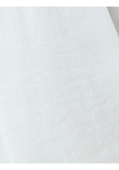 Koton Beli Bağcıklı Cepli Düz Paça Pileli Pantolon Ekru 5sal40077ıw Ekru