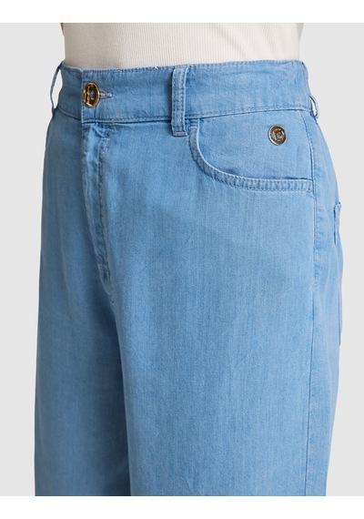 Pierre Cardin Kadın Açık Mavi Şort Jean 50324122-vr003