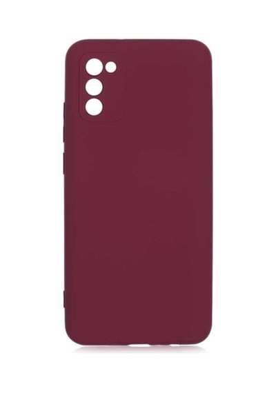 Samsung Ile Uyumlu Galaxy A02s Kılıf Içi Kadife Kamera Korumalı Lansman Silikon Koyu Mor + Nano Cam Col3699-mara457