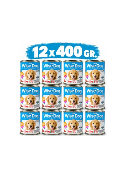 Wise Dog Kuzu Etli Yavru Köpek Konserve Maması 400 Gr 12 Adet