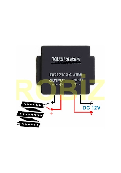 Ayna Dokunmatik Led Anahtar Dimmer Dc 12v 3a 36w Açma Kapama Akıllı Ev Aydınlatma Banyo Dekoratif