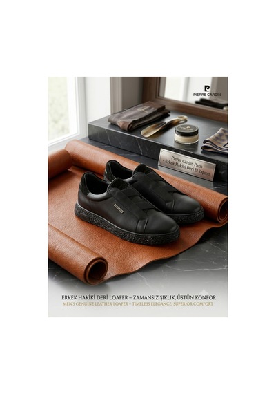 Pierre Cardin Erkek Siyah Hakiki Deri Sneaker Günlük Ayakkabı Kauçuk Taban Özel Seri Tarz Model Pierre Cardin Erkek Siyah Hakiki Deri Sneaker Günlük Ayakkabı Kauçuk Taban Özel Seri Tarz Model