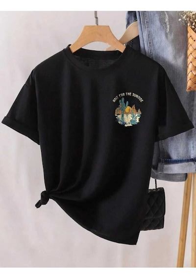 Kozia Outdoors Malkoçbey Arizona Baskılı T-shirt SIYAH