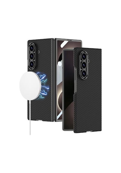 Galaxy Uyumlu Z Fold 8 Ultra Kılıf M-safe Şarj Özellikli Pazarplus Kıpta Kpt-12 Sert Pc Kılıf Lacivert
