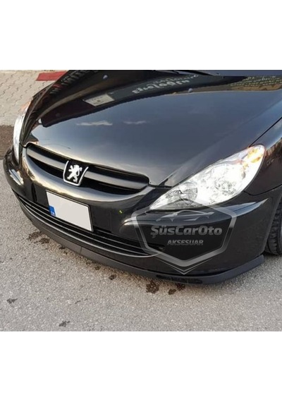 Peugeot 307 2001-2008 Uyumlu Üniversal Laguna Lip Esnek Ön Lip 2 Parça Tampon Altı Dil Karlık Ön Ek 00 Şüscaroto Aksesuar