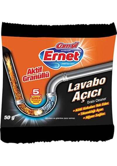 Ernet Lavabo Açıcı Granül 50 G