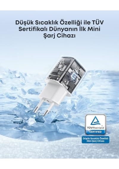 Anker Zolo 30w, Kompakt Usb-c Gan Şarj Cihazı, Beyaz A2698