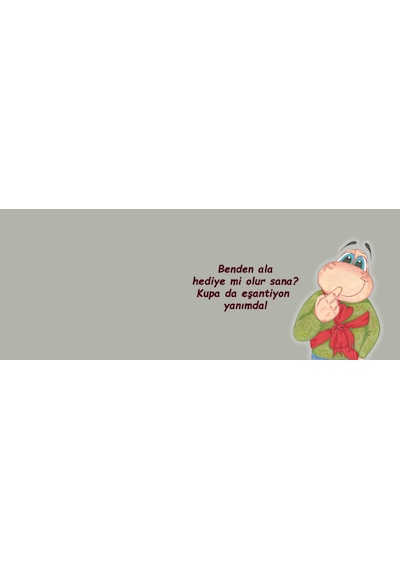 Benden Ala Hediye Mi Olur Sana Kupa Da Eşantiyon Yanında Hediye Kupa Love Bug-t Gri