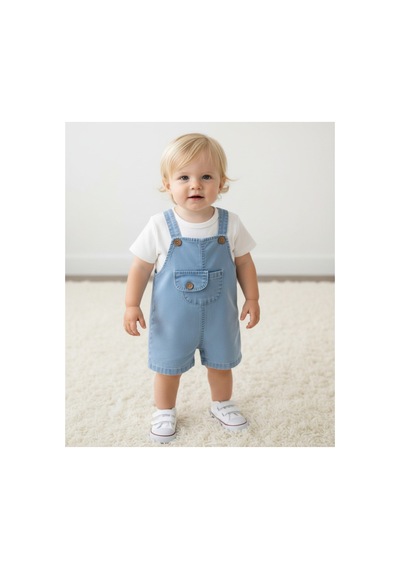 Altıntaş Baby Cepli Kot Şort Salopet Ve Beyaz Tişört 2 Li Tulum Set Beyaz Mavi Beyaz Mavi Altıntaş Baby Cepli Kot Şort Salopet Ve Beyaz Tişört 2 Li Tulum Set Beyaz Mavi Beyaz Mavi