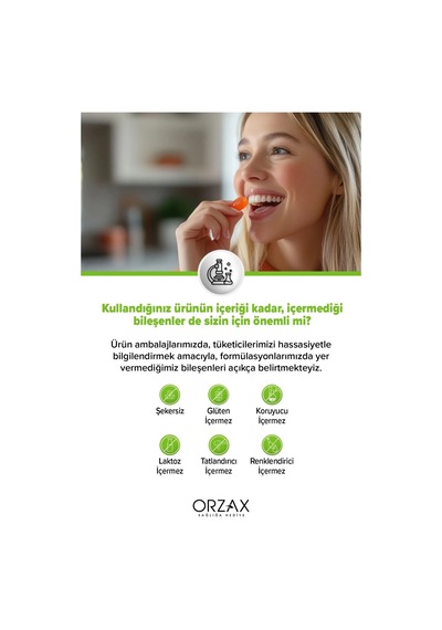 Orzax Ocean Gummies Iron Extra 60 Çiğnenebilir Jel - 17 Mg Demir İçeren Takviye Edici Gıda