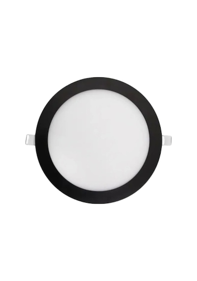 Cata Ct-5125b 6w Slim Led Panel Siyah Kasa Yuvarlak Aydınlatma Armatür Soğuk Beyaz 6400k Işık Siyah
