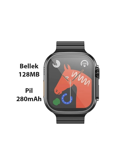 Hoco Y12 Ultra Watch Sesli Görüşme Ip67 Su Geçirmez Sport Akıllı Saat- 5775