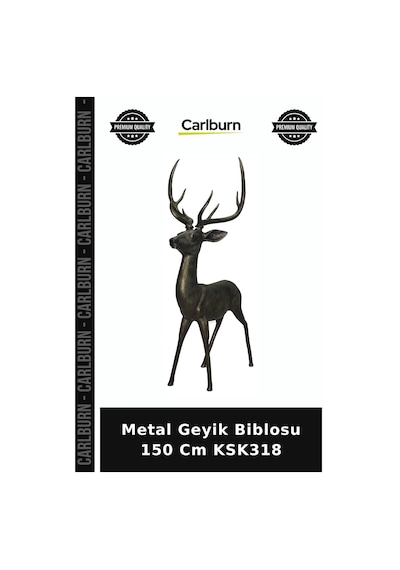 Özel Üretim Dekoratif Salon Modern Aksesuar Metal Geyik Biblosu 150 Cm Ksk318