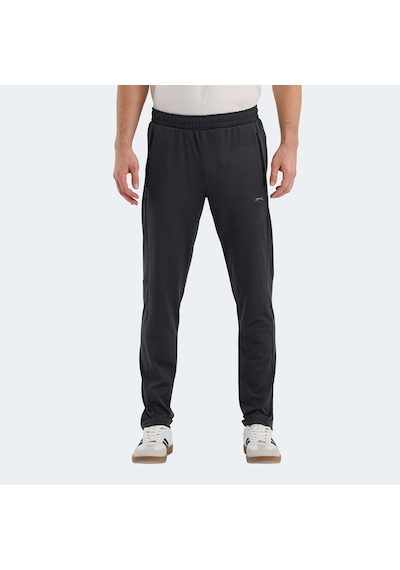 Slazenger RANJEET Erkek Fermuar Cepli Koyu Gri Eşofman Altı