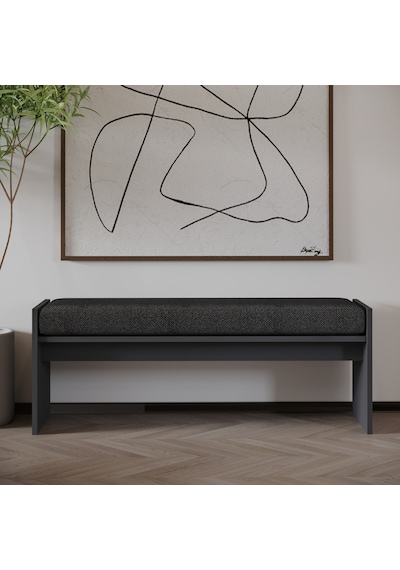 Pearl Bench Modern Tasarım Antre, Mutfak, Yatak Odası, Balkon Oturma Bankı, Kolay Kurulum Antrasit