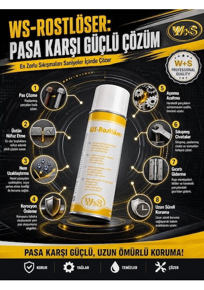 Ws - Pas Sökücü Ve Metal Koruyucu Sprey 400ml 400 Ml