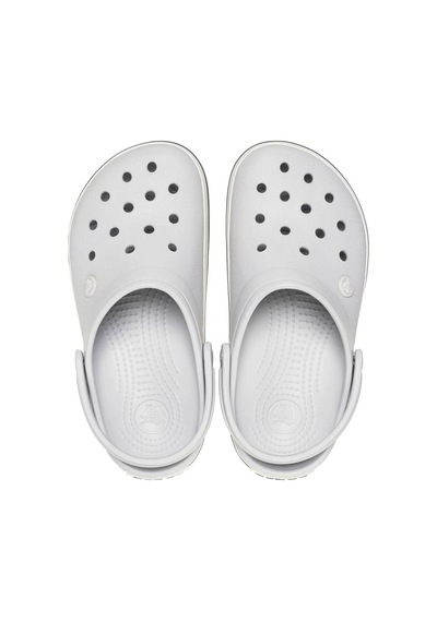 Crocs Unisex Crocband Classic Gray White Unisex Terlik Sandalet Gri Beyaz Siyah