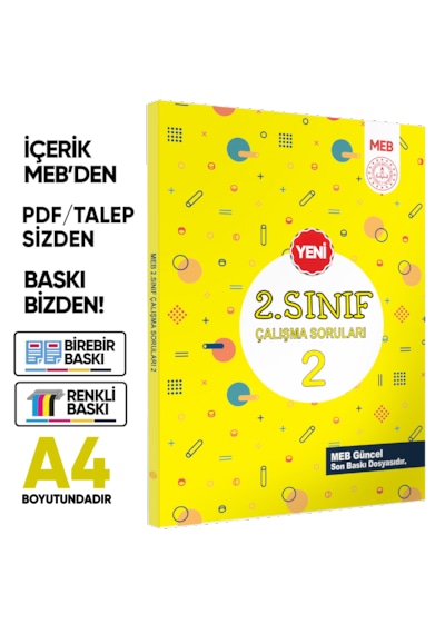 Meb İlkokul 2.sınıf Çalışma Soruları 1 Ve 2 Tüm Dersler Kazanım Pekiştirme Kitap Seti Baskı Ücreti
