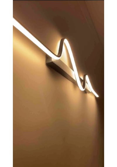 Yatak Başı Aplik 100 cm - Motif Antrasit