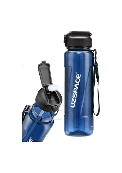 Uzspace Fiftyfifty Pipetli 1000ml -büyük Boy- Tritan Su Matarası 001