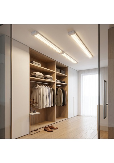 2 Pcs 94w 120cm Kristal Led Bant Armatür Beyaz 6500k Alüminyum Kapak Ip20 - Y Bağlantı Eamp-093/1b 5570