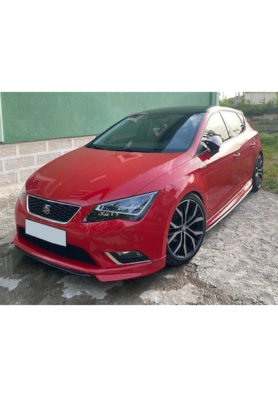 Seat Leon Mk3 Style Ön Ek Karlık Abs Plastik Mat Siyah 2012 2013 2014 2015 2016 Makyajsız Kasa Karlık+bodykit+ek