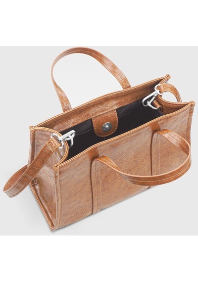 Housebags Deri Görünümlü Çift Askılı Tote Bag 253 001