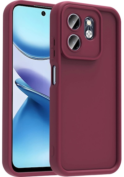 İnfinix Hot 50i Kılıf Kamera Korumalı Zore Ananas Kapak Mürdüm