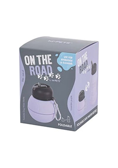 M-pets On The Road Lavanta Moru Katlanabilir Köpek Seyahat Suluğu 200-550 Ml 244-51051.02
