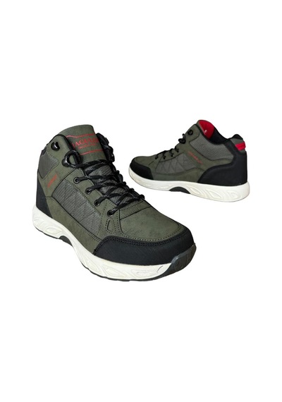 Liger Outdoor Bot Ayakkabı Kışlık Dayanıklı Sağlam Taban Bağcıklı Haki-haki Haki