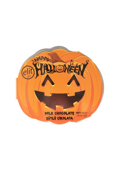 3 Adet Elit Halloween Emoji Çikolata Bal Kabağı Kutu 120 G