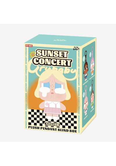 Popmart Crybaby Sunset Concert Series-plush Pendant Blind Box - Orıgınal Peluş Crybaby Labubu Çok Renkli