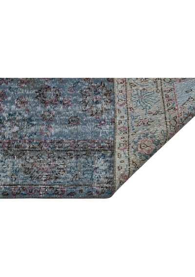 Ilham Verici Vintage El Işlemeli Yün Ipek Pers Halısı - 154x236 Cm 9935