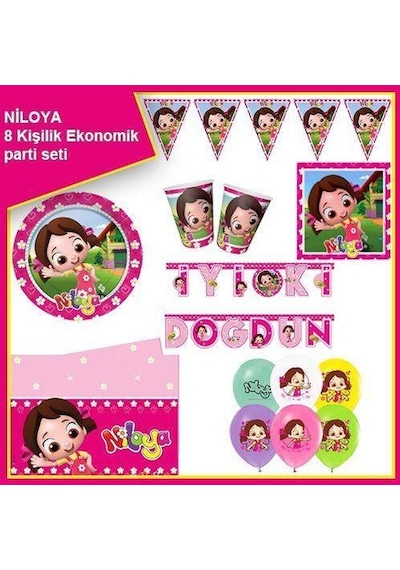 Niloya Ekonomik Parti Seti 8 Kişilik