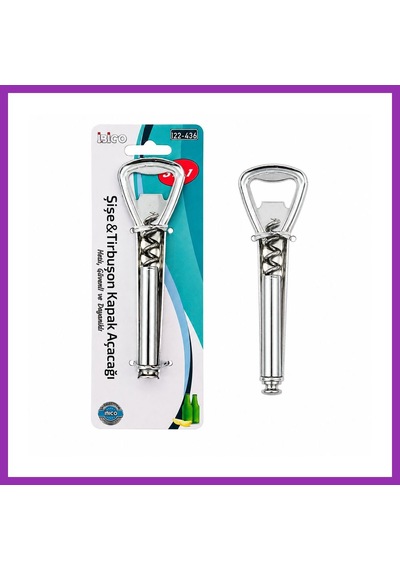 Bezos Metal 3in1 Tirbüşon Kapak Açacak Bty Çok Renkli