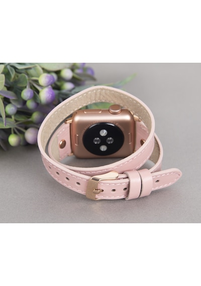 Bouletta Apple Uyumlu  Watch Deri Kordon 38-40-41mm Slim DTRG NU2