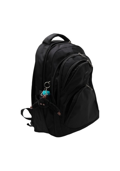 Bvt-34600 Su Itici Kumaş Okul Çantası Unisex Sırt Çantası Siyah Siyah Siyah Siyah