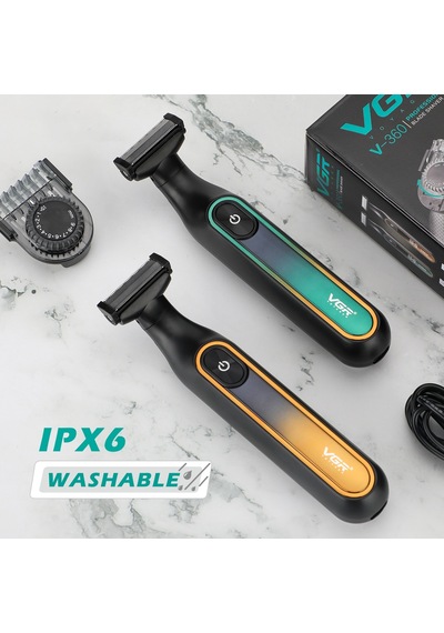 Sones Vgr V-360 5w Usb Dijital Ekranlı Elektrikli T Şekilli Tıraş Makinesi Sarı